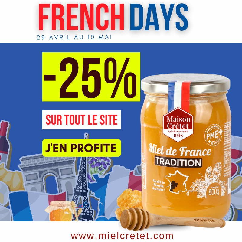 French days -25% sur tout le site